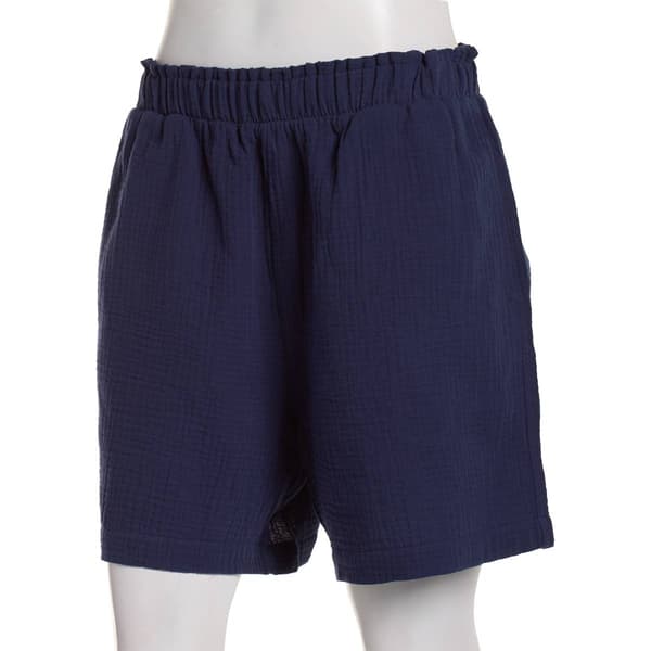 Plus Size Architect&#174; Pull On Elastic Waist Gauze Shorts - image 