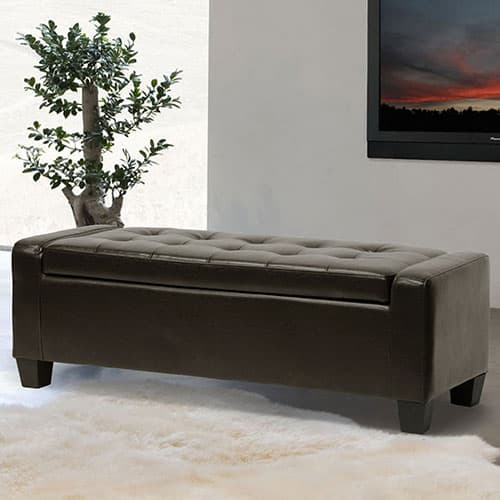 Baxton Studio Manchester Ottoman