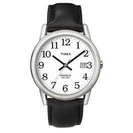 Mens Timex&#40;R&#41; Easy Reader&#40;R&#41; Black Strap Watch - T2H281JT