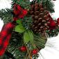 Kurt S. Adler 24in. Berries and Pinecone Ribbon Wreath - image 5