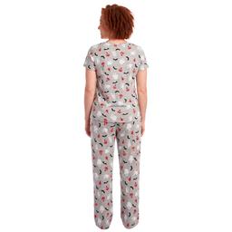 Womens René Rofé® Ghost Cats Bats & Pumpkins Pajama Set
