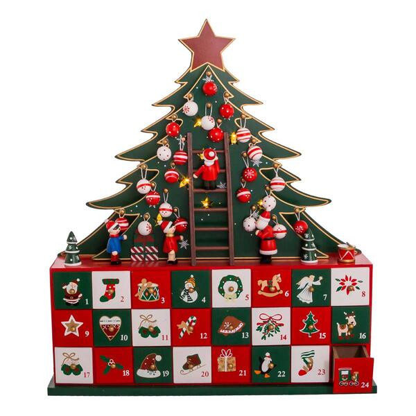 Kurt S. Adler 13.5in. LED Christmas Tree Advent Calendar - image 