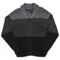 Mens Tricot Color Block Aran Cable Cardigan - image 1
