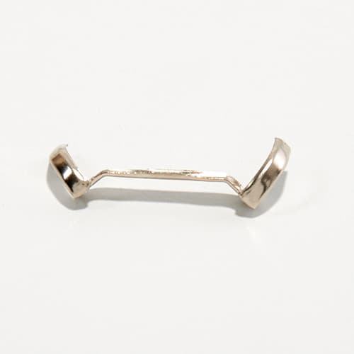 Unisex White Gold Filled Large Ring Guard - image 