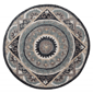 HomeRoots Round Grey Geometric Medallion Area Rug - image 2
