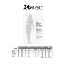 Womens 24/7 Comfort Apparel Floral Knee Length A-Line Dress