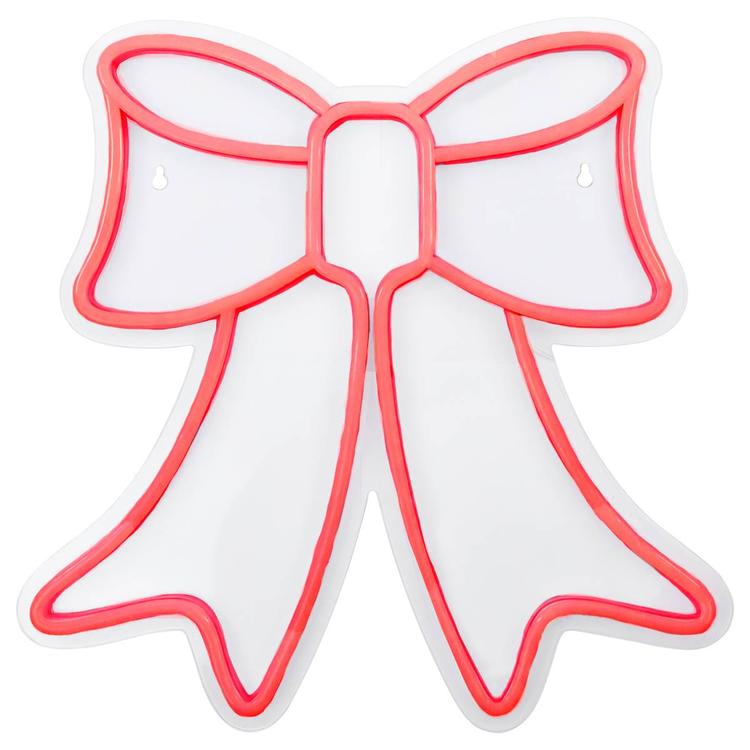 Northlight Seasonal 15in. LED Neon Bow Christmas Window Décor