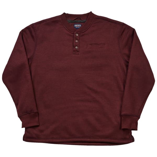 Mens Smith&#39;&#39;s Sherpa Lined Thermal Long Sleeve Henley - image 