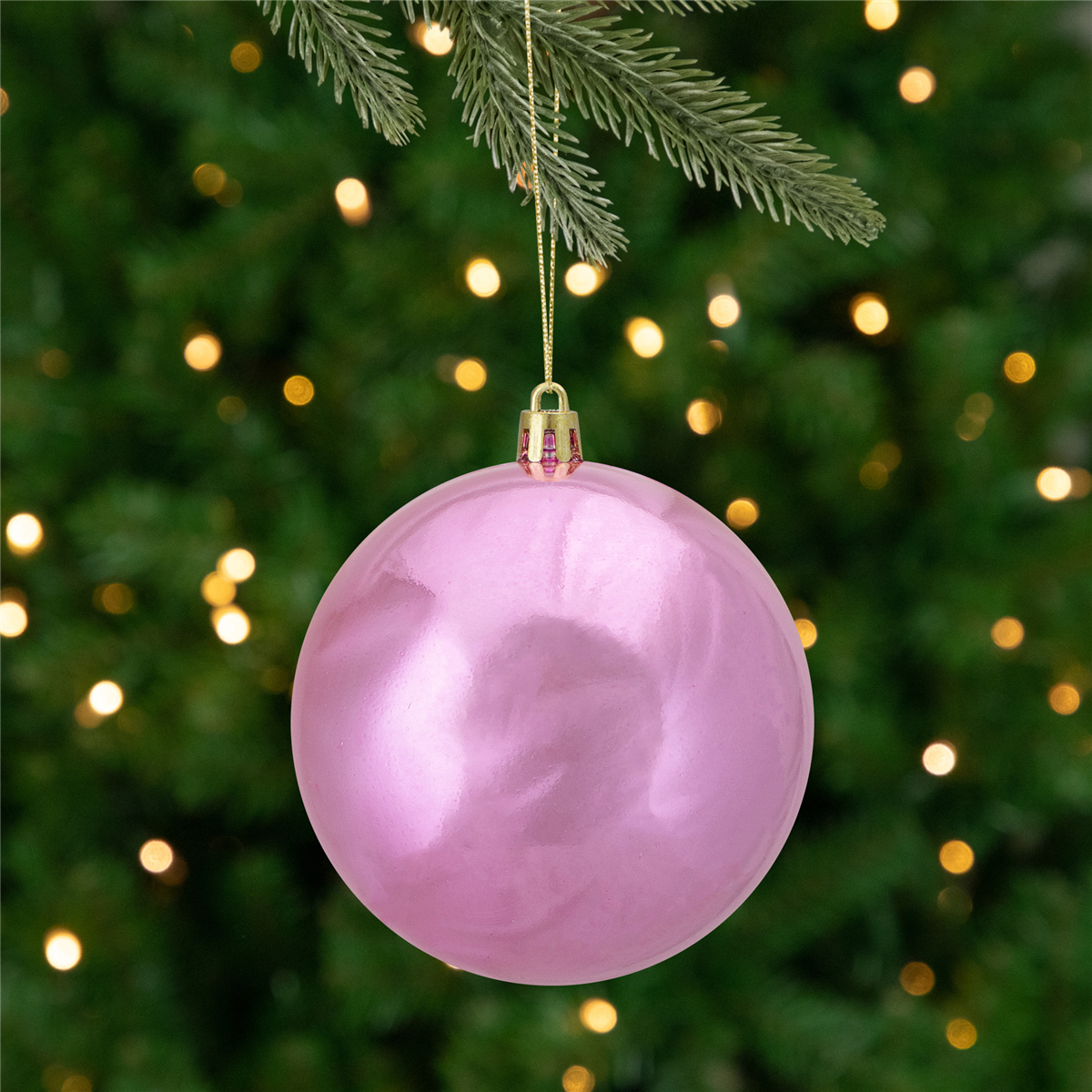 Northlight Shiny Bubblegum Shatterproof Christmas Ball Ornament