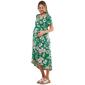 Womens Due Time Short Sleeve Side Tie Hem Maternity Dress - Green - image 4