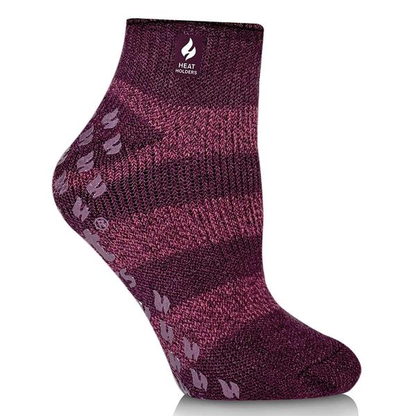 Womens Heat Holder Liv Stripe Slipper Ankle Sock - image 