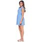 Juniors No Comment Airflow Flutter Sleeve Smock Waist Mini Dress - image 4