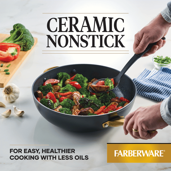 Farberware® Forged Induction Ceramic Nonstick Stir-Fry Pan