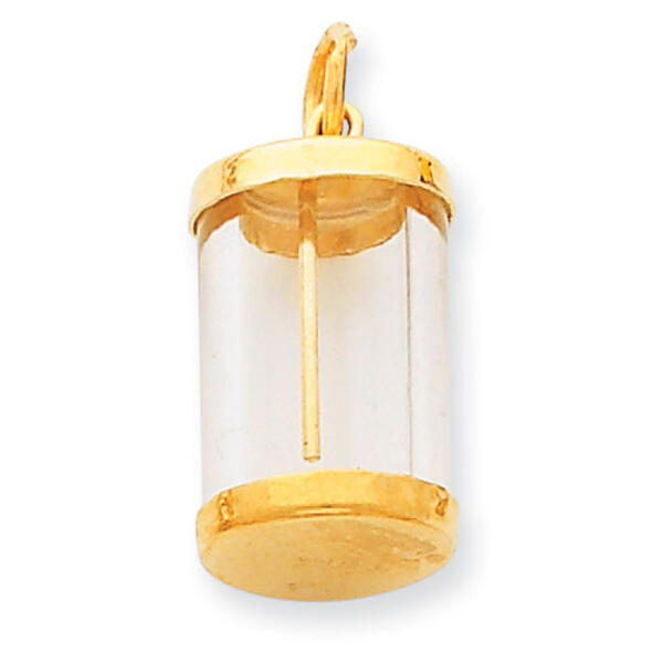 Unisex Gold Classics&#40;tm&#41; 14kt. Yellow Gold Fillable Capsule Pendant - image 
