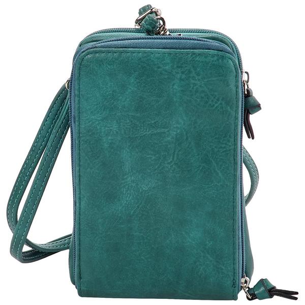 Bueno Waxy Calf Crossbody Wallet