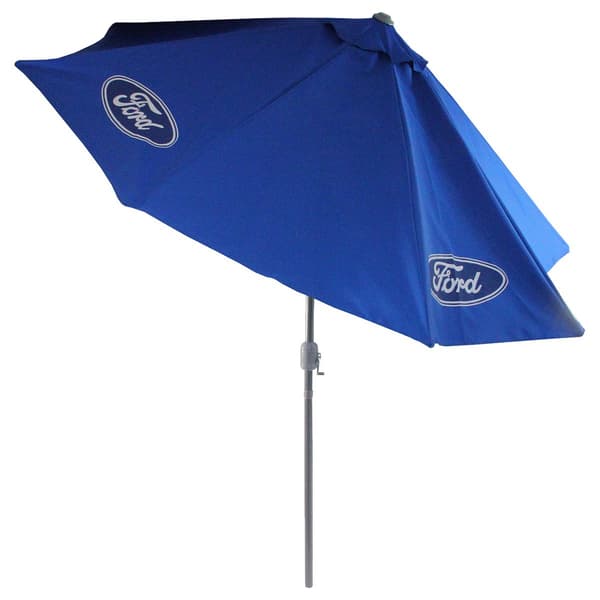 Northlight 9ft. Blue Ford Patio Umbrella w/ Hand Crank