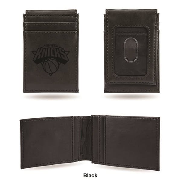 Mens NBA New York Knicks Faux Leather Front Pocket Wallet