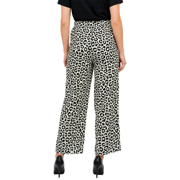 Womens Chloe & Jasmine Pull On Wide Leg Leopard Pants