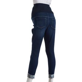 Womens Harper Grey Over The Belly Cuff Maternity Jeans