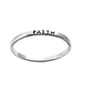 Marsala Sterling Silver 'Faith' Band Ring - image 1