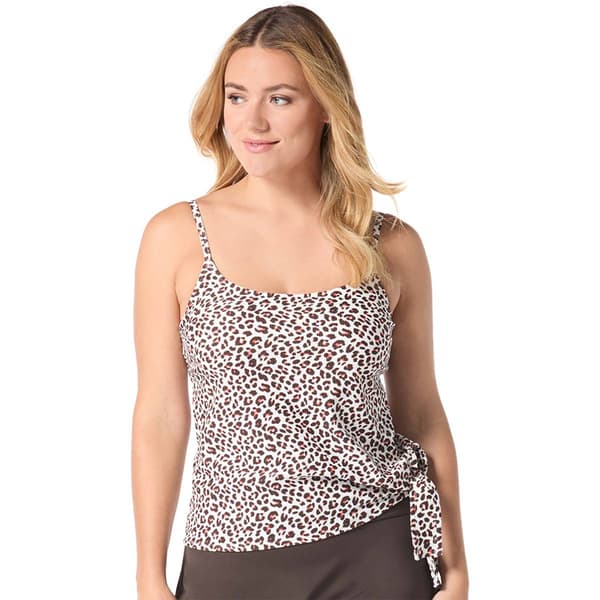 Womens CoCo Reef Summer Cheetah Stella Tankini Swim Top