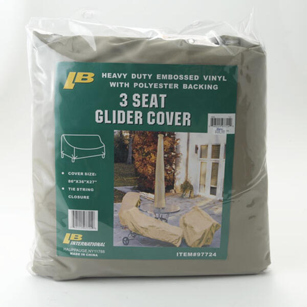 Deluxe 3 Seat Glider Embossed Vinyl Raincover - image 