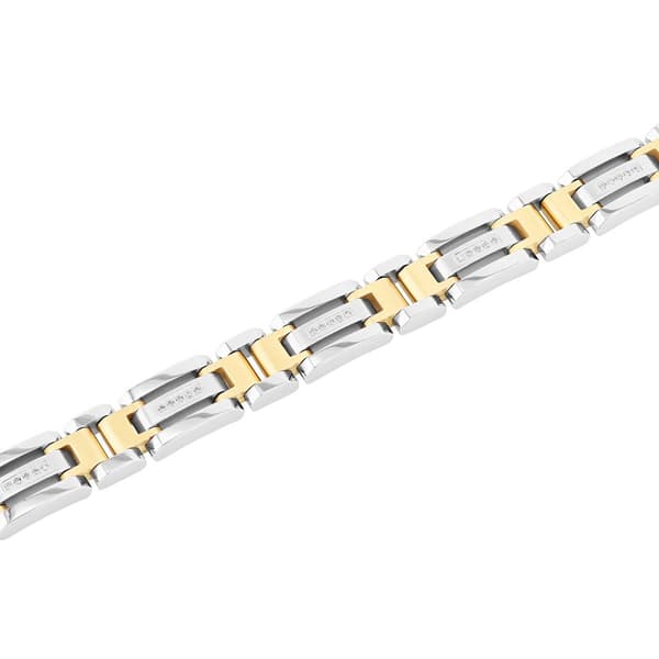 Mens Gentlemen's Classics™ Two-Tone Stainless Steel Bracelet