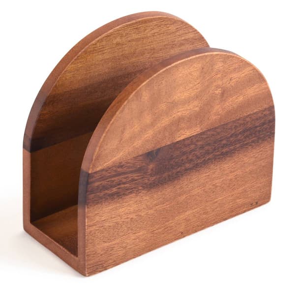 Kalmar Home Acacia Wood Vertical Napkin Holder - image 