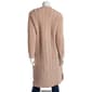Juniors Poof! Cuddly Yarn Duster w/Side Slit - image 2