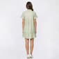 Womens Emily Daniels Short Sleeve Ruffle Trim Stripe Shirtdress - image 2