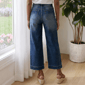 Womens MNK Two Tone Five Pocket Barrel Jeans - image 2
