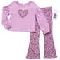 Girls (4-6x) BTween(R) Balloon Sleeve Heart Top & Flare Leggings - image 1