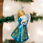 Old World Christmas Snowflake Angel Glass Ornament - image 1