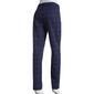 Womens Briggs Plaid Patterned Ponte Pull On Pants - Navy - image 2