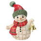 Jim Shore Snowman Figurine with Bell - image 1