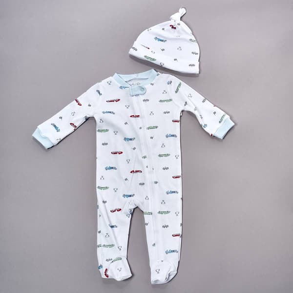 Baby Boy (NB-9M) Kyle & Deena(R) Race Car Icons Footie & Hat - image 