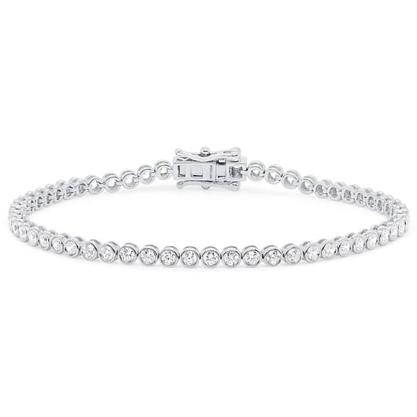 Nova Star(R) Sterling Silver Lab Grown Diamond Tennis Bracelet - image 