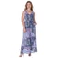 Womens 24/7 Comfort Apparel Paisley A-Line Maxi Dress - image 1