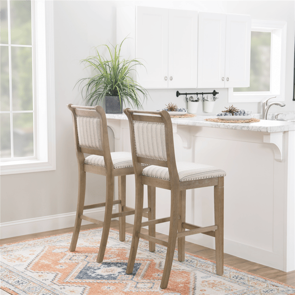 Linon Home Decor Emmy Grey Bar Stool