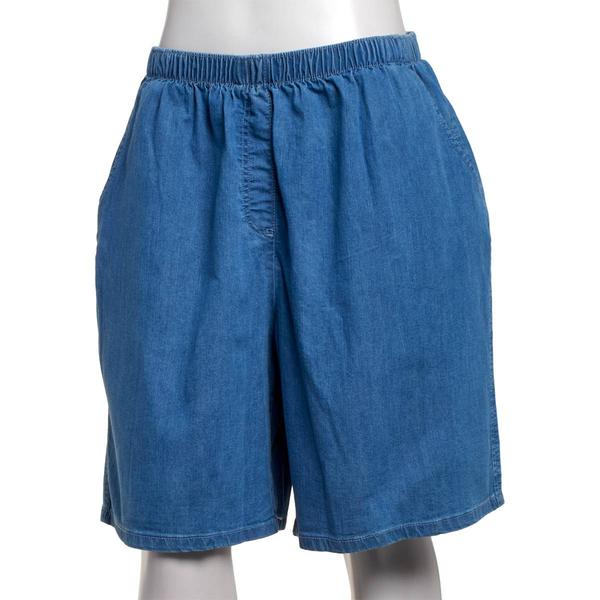 Womens Components Pull On Denim Shorts - image 