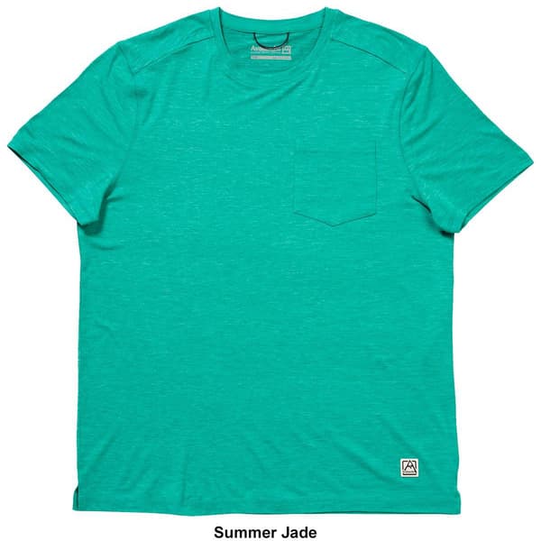 Mens Avalanche&#174; Short Sleeve Space Dye Chest Pocket Tee
