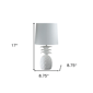 HomeRoots 17in. White Pineapple Table Lamp with Empire Shade - image 3