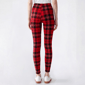 Juniors Jolie & Joy Basic Tartan Plaid High Waist Leggings - image 3