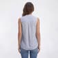 Womens da-sh Sleeveless Pocket Italian Gauze Blouse - image 2
