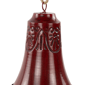 Northlight 2pc. Embossed Burgundy Christmas Bell Ornaments - image 6