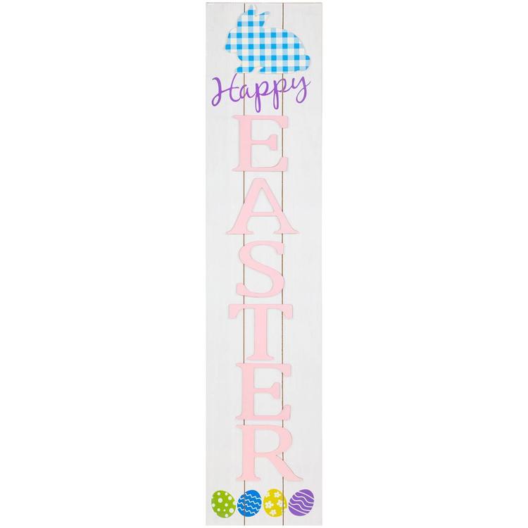 Northlight Seasonal Happy Easter Wooden Porch Sign