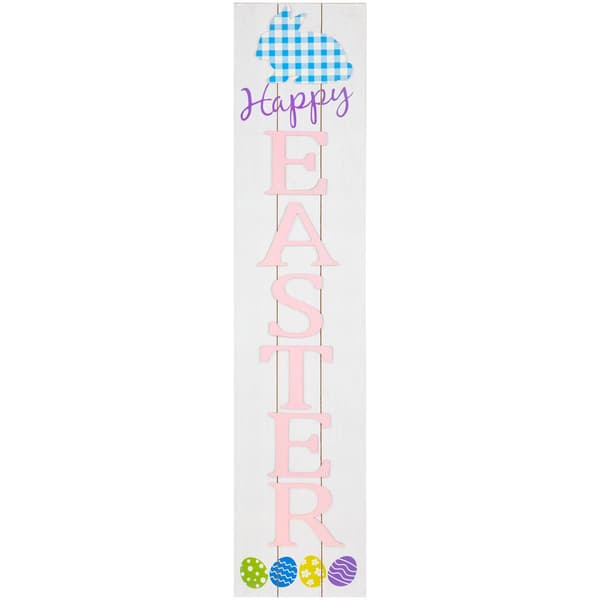 Northlight Seasonal Happy Easter Wooden Porch Sign - image 