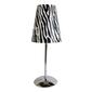 LimeLights Mini Silver Table Lamp w/Plastic Printed Shade - image 2