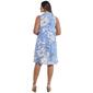 Womens Mlle Gabrielle Sleeveless Floral Fit &amp; Flare Shirtdress - image 2