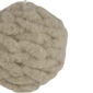 Northlight 3.75in. Beige Woven Yarn Ball Christmas Ornament - image 5